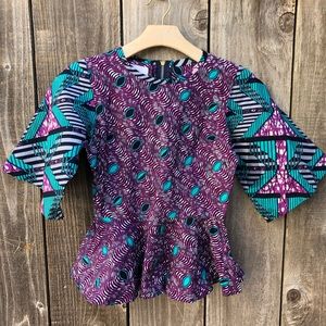 Kiki Clothing | Peplum Top | Tribal Top